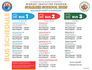 Bus Schedule